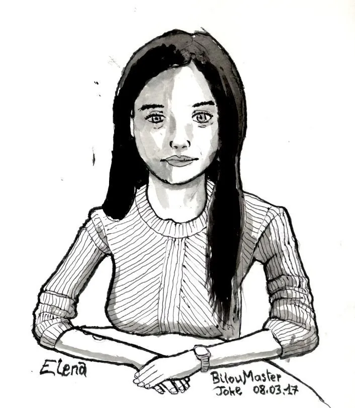 le zoli dessin « Elena » que j'ai bilouté le 8 mars 2017