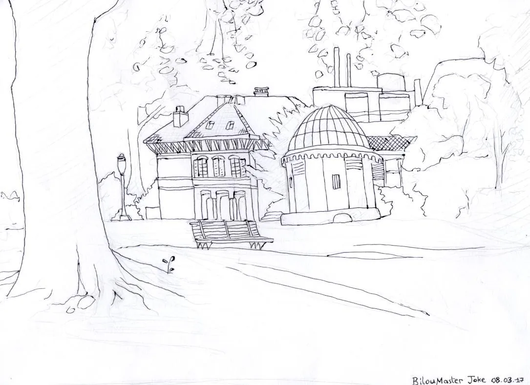 le zoli dessin « Parc Montsouris » que j'ai bilouté le 8 mars 2017