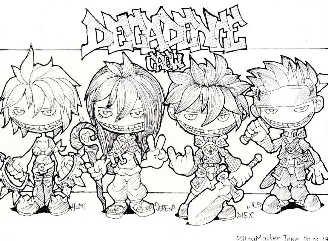 le zoli dessin « Décadence Crew » que j'ai bilouté le 20 mars 2017