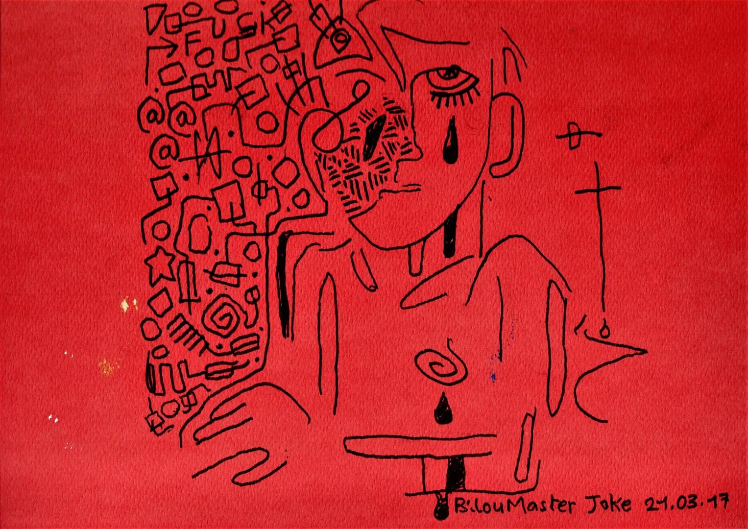 le zoli dessin « Fuck » que j'ai bilouté le 21 mars 2017