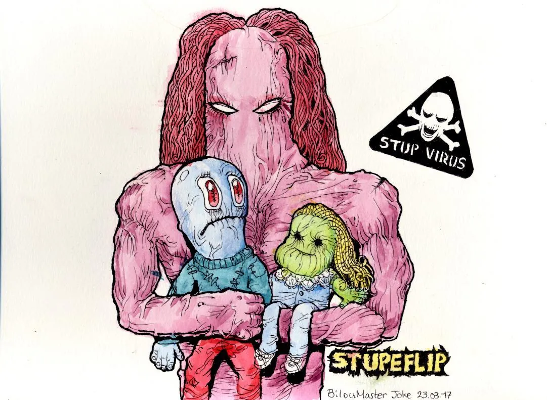 le zoli dessin « Stup Virus » que j'ai bilouté le 23 mars 2017