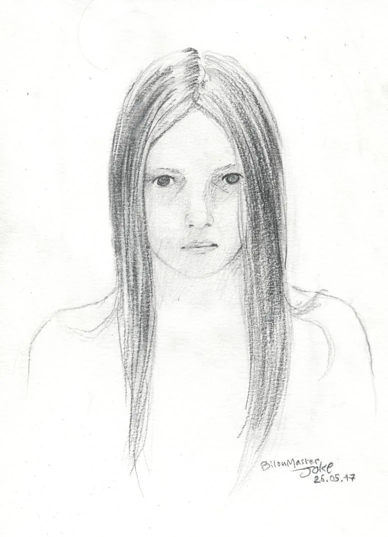 le zoli dessin « Auto-portrait » que j'ai bilouté le 26 mai 2017