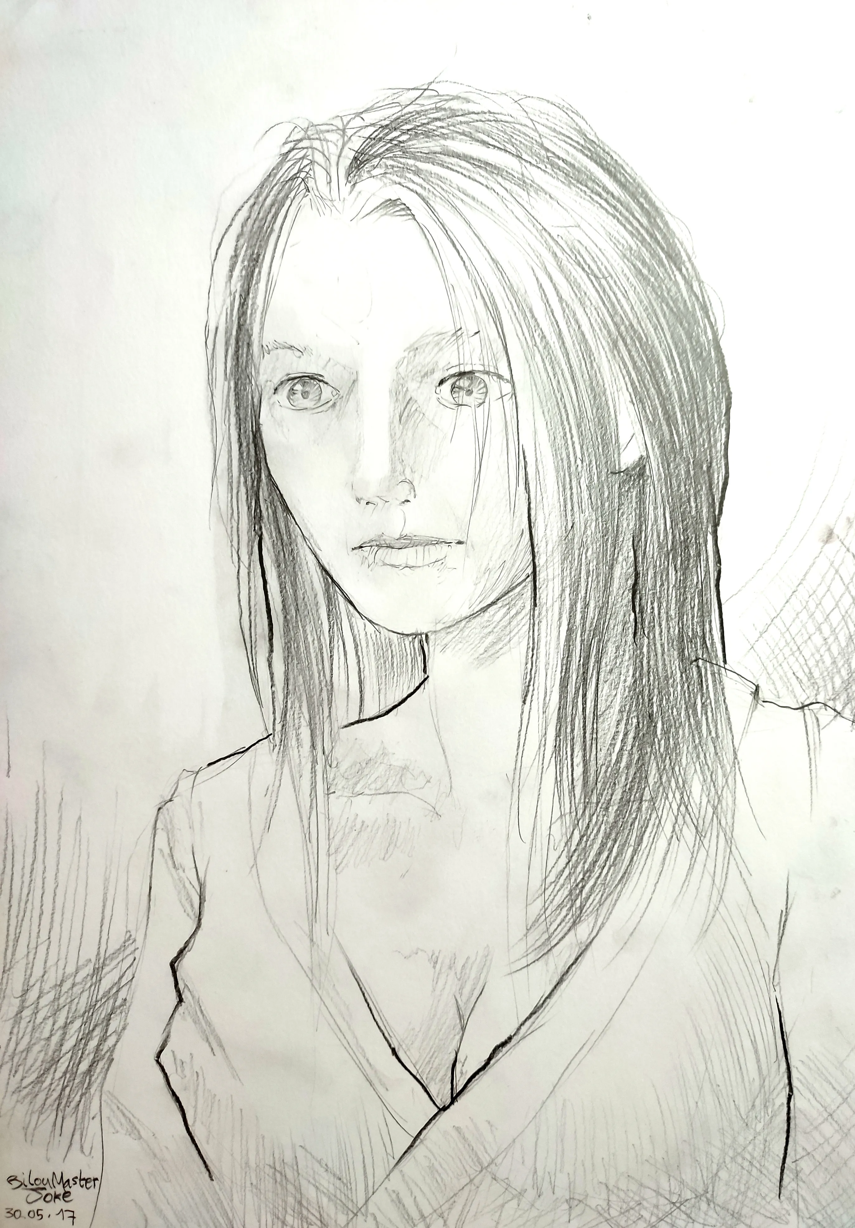 le zoli dessin « Portrait de femme » que j'ai bilouté le 30 mai 2017