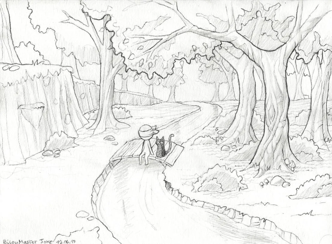 le zoli dessin « Ruisseau » que j'ai bilouté le 12 juin 2017
