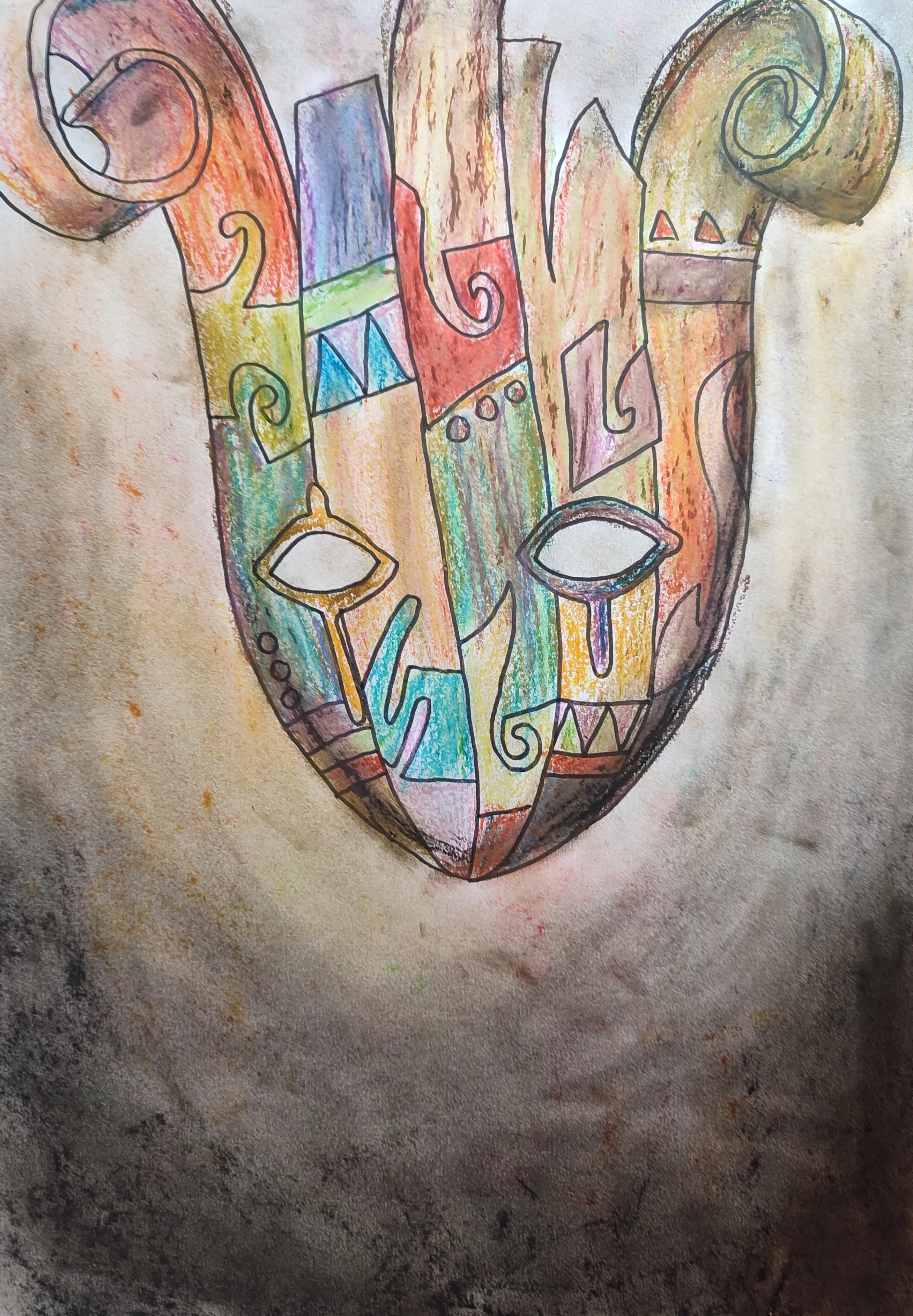 le zoli dessin « Masque » que j'ai bilouté le 21 juin 2017