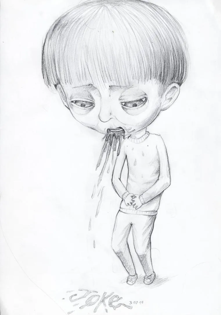 le zoli dessin « Vomit » que j'ai bilouté le 3 juillet 2017