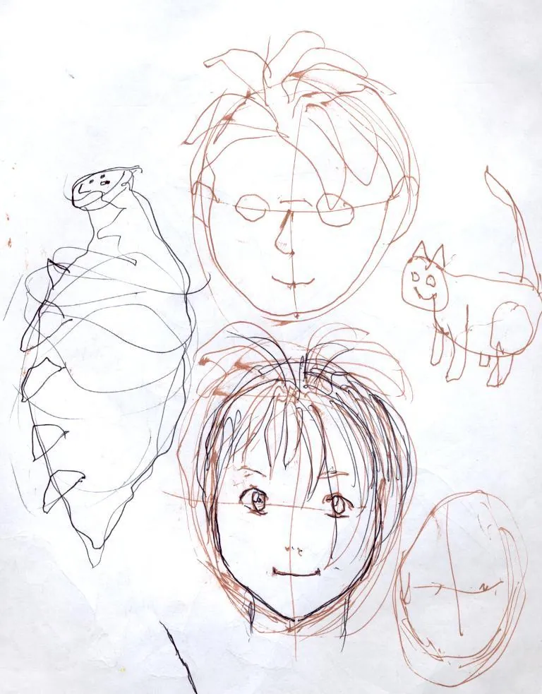 le zoli dessin « Gribouillage » que j'ai bilouté le 3 juillet 2017