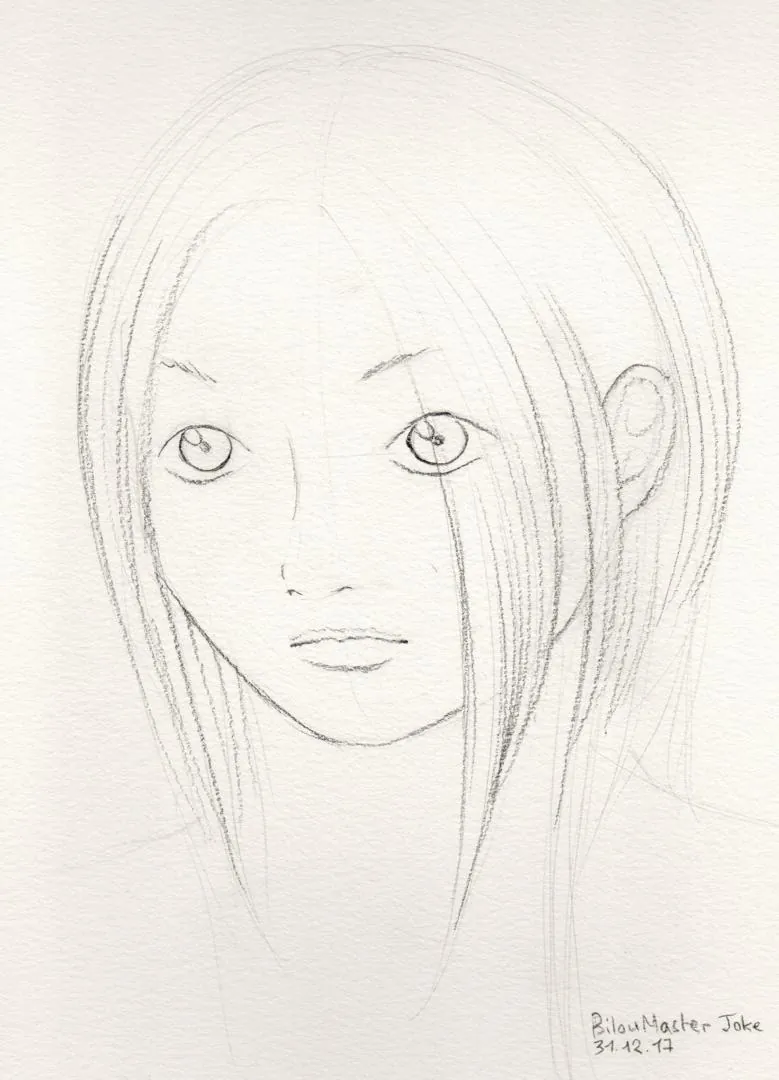 le zoli dessin « Visage » que j'ai bilouté le 31 décembre 2017