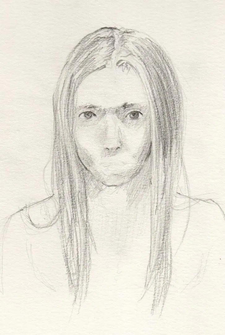 le zoli dessin « Auto-portrait raté » que j'ai bilouté le 2 janvier 2018