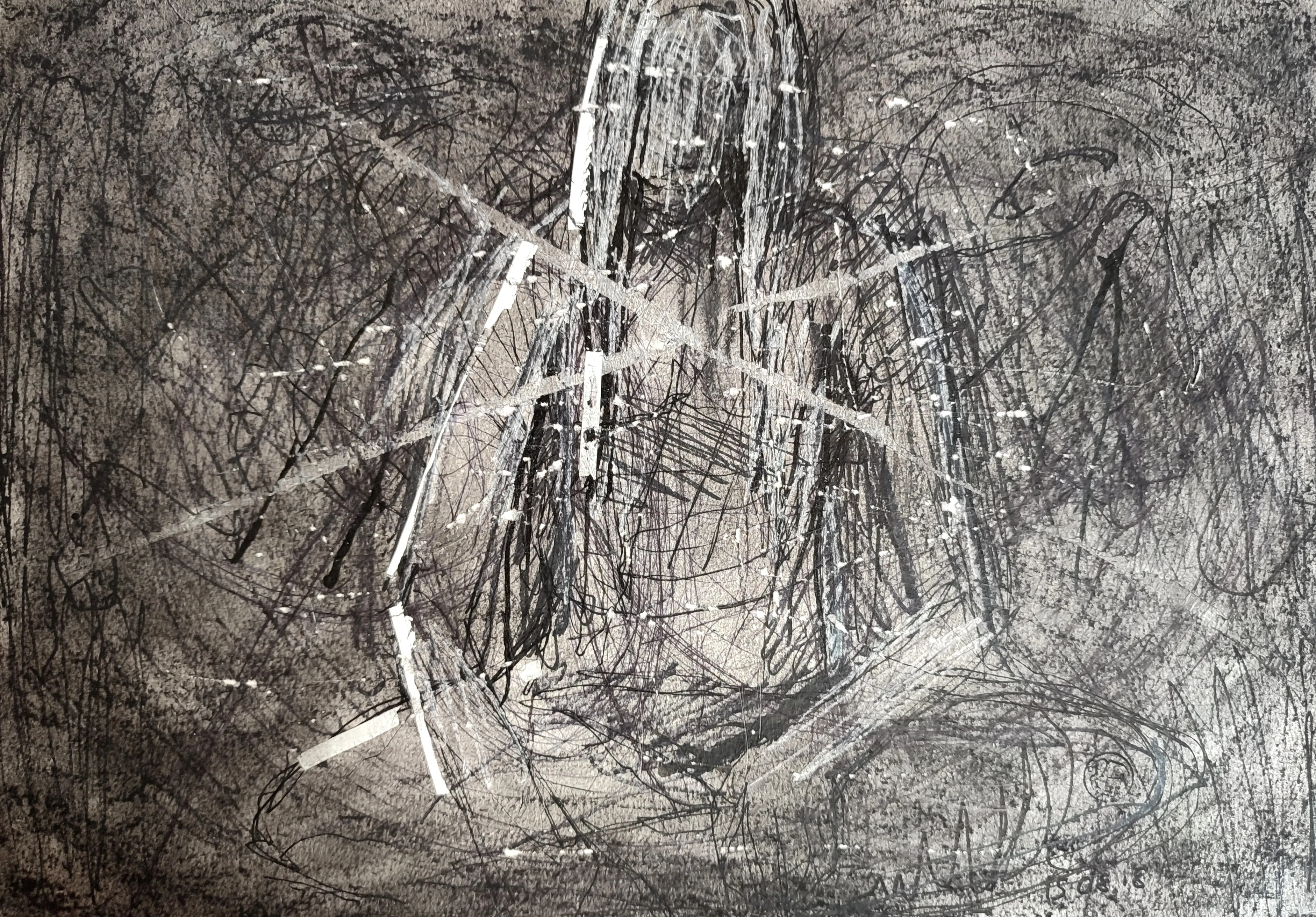 le zoli dessin « Auto-portrait » que j'ai bilouté le 1<sup>er</sup> février 2018