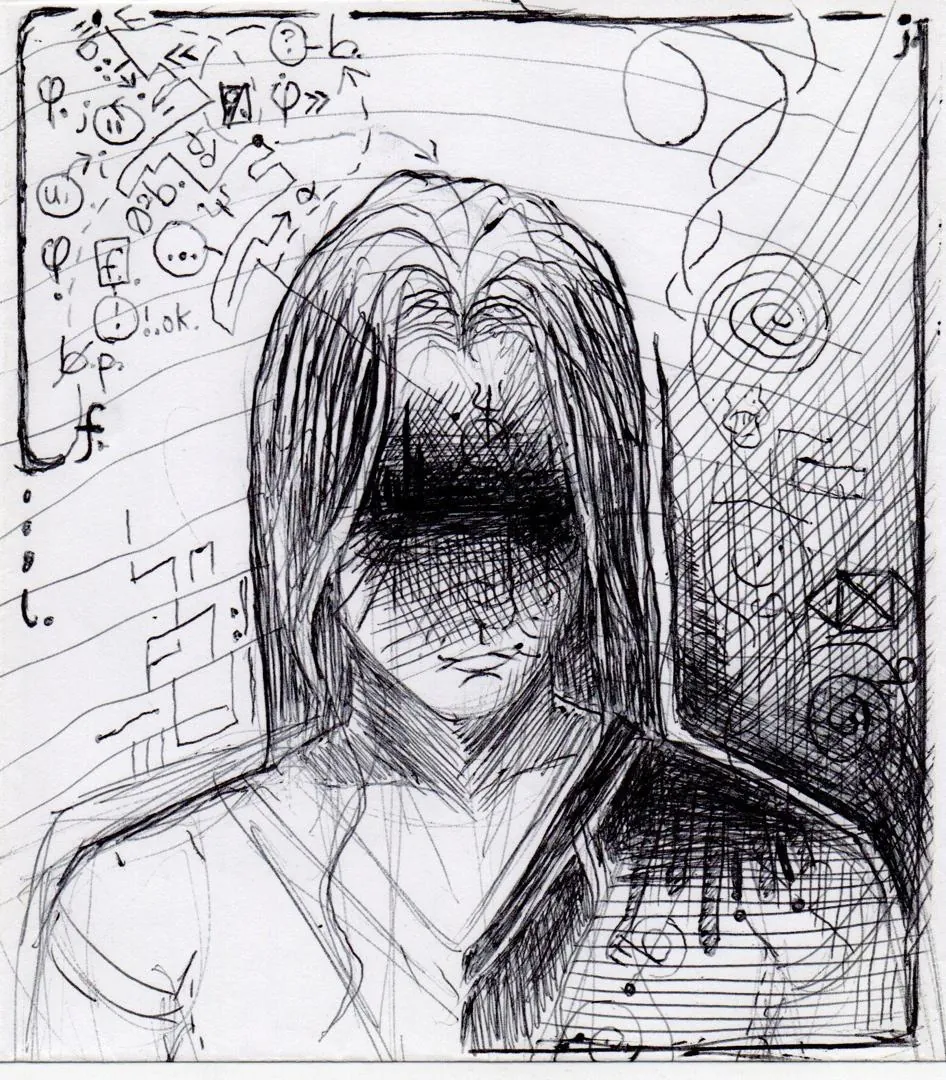 le zoli dessin « Auto-portrait stop-art » que j'ai bilouté le 19 mars 2018