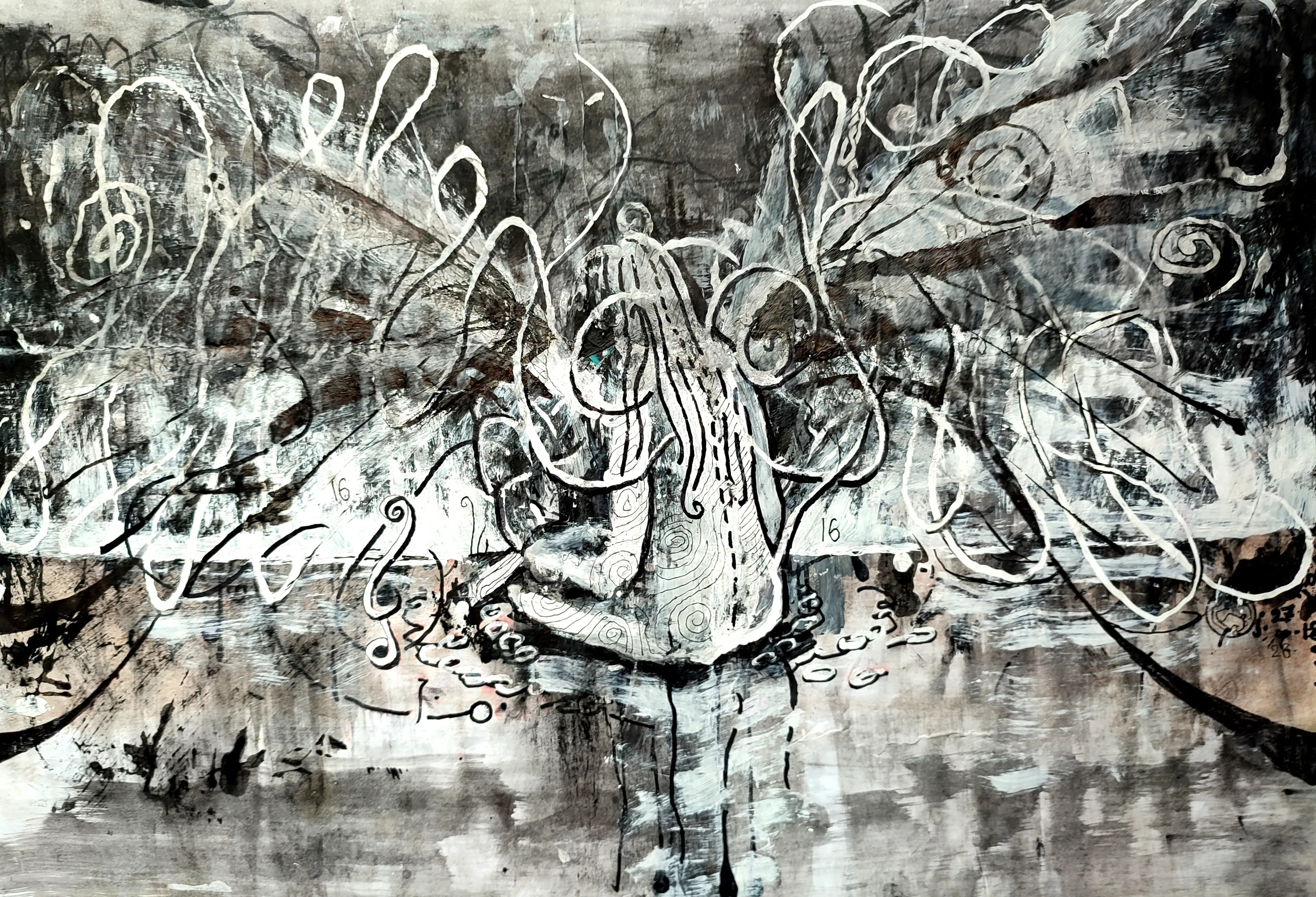 la zolie peinture « Sixteen » que j'ai biloutée le 27 avril 2018