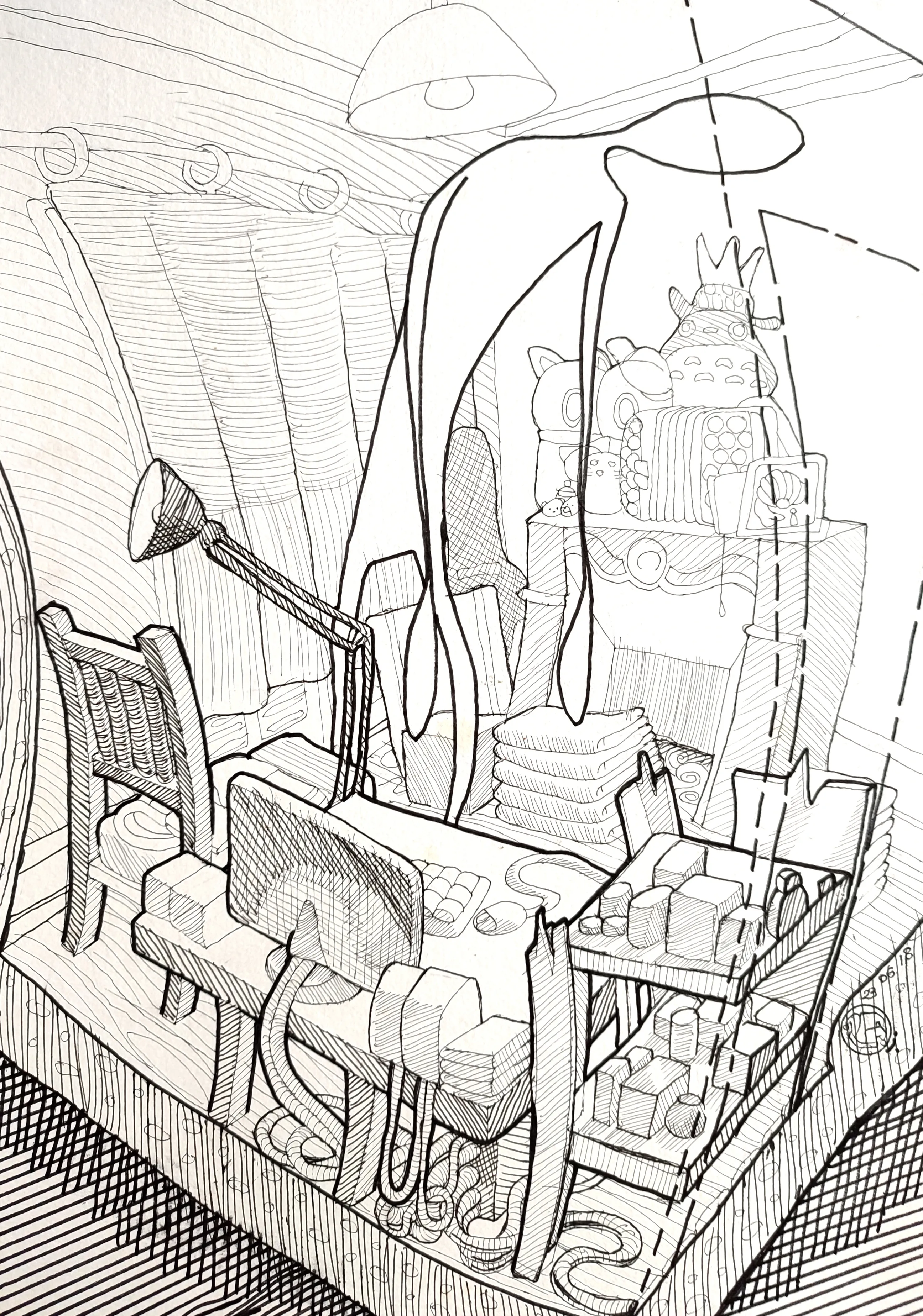 le zoli dessin « Appartement Parisien » que j'ai bilouté le 23 juin 2018