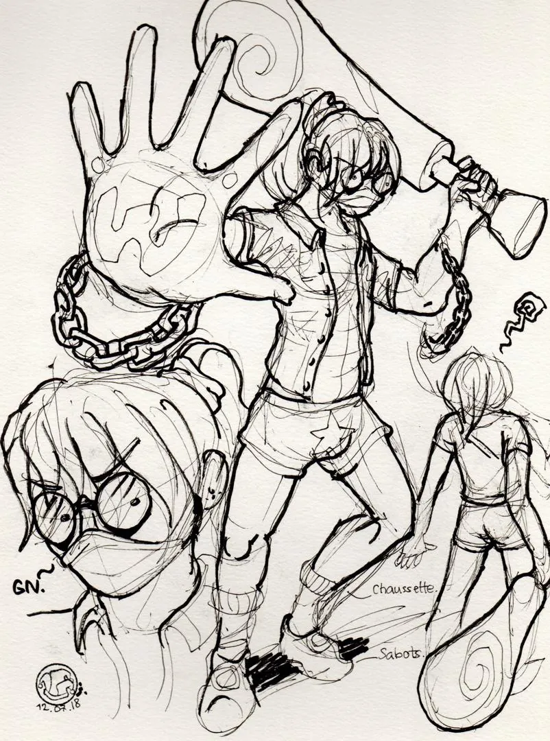 le zoli dessin « Random Chara Design » que j'ai bilouté le 12 juillet 2018