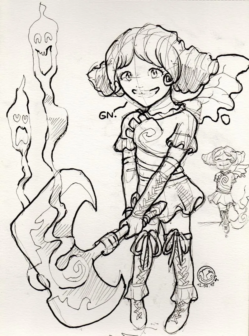 le zoli dessin « Random Chara Design » que j'ai bilouté le 12 juillet 2018