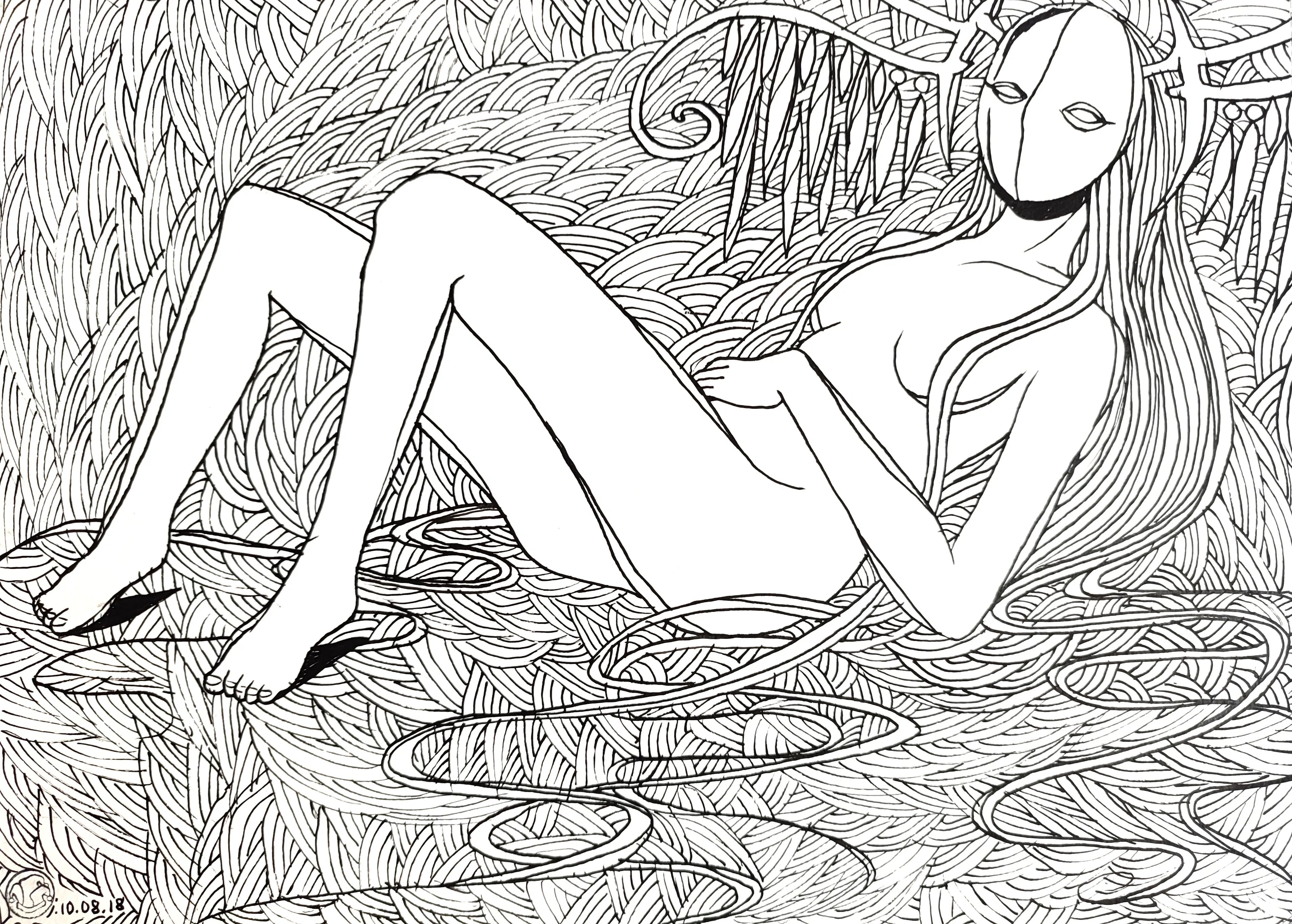 le zoli dessin « Prêtresse » que j'ai bilouté le 10 août 2018