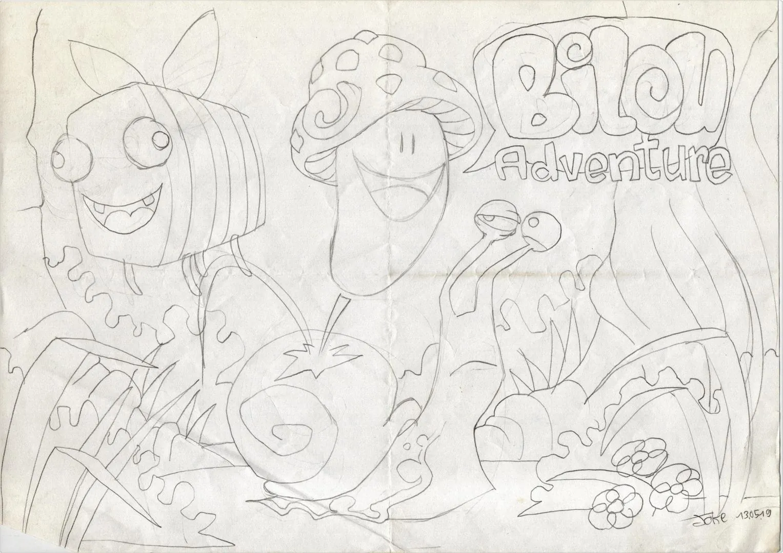 le zoli dessin « Bilou Adventure » que j'ai bilouté le 13 mai 2019