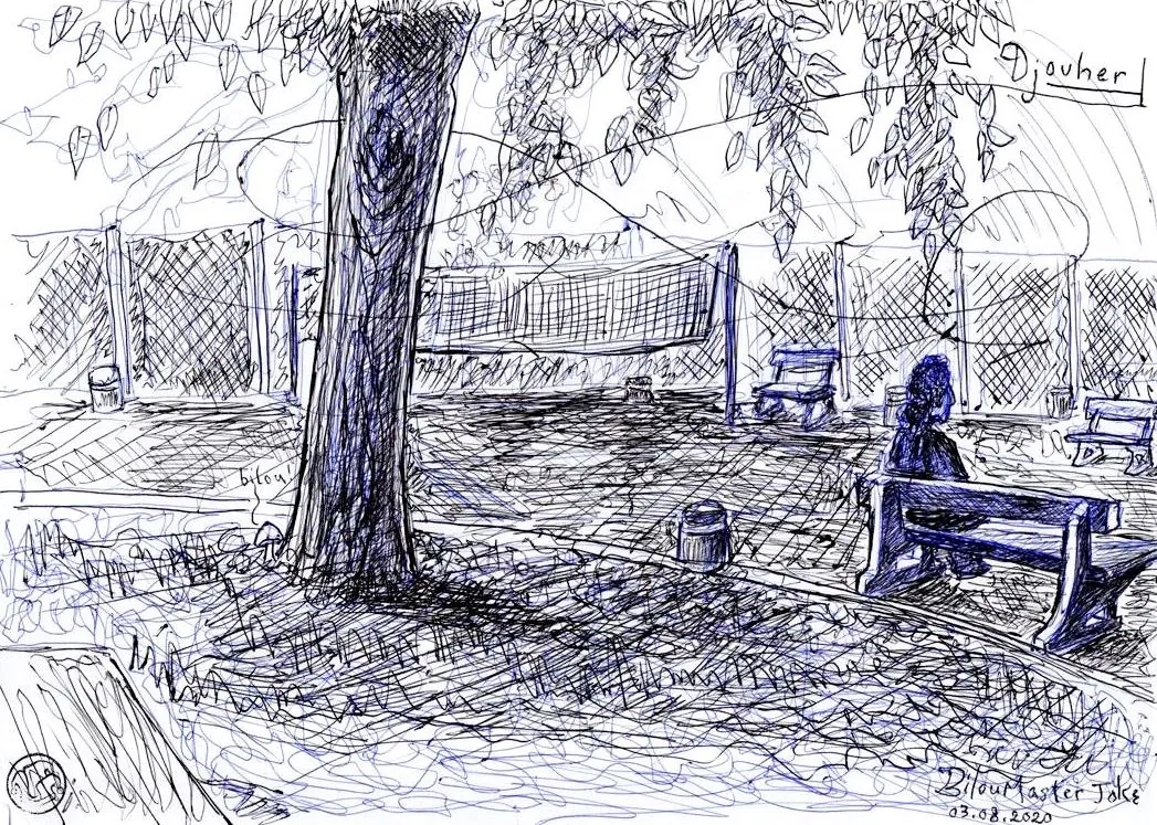 le zoli dessin « Parc du secteur 13 » que j'ai bilouté le 3 août 2020