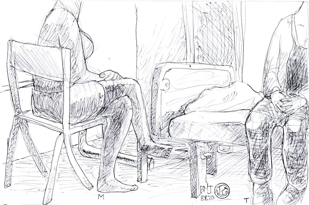 le zoli dessin « Chambre au secteur 13 » que j'ai bilouté le 8 août 2020
