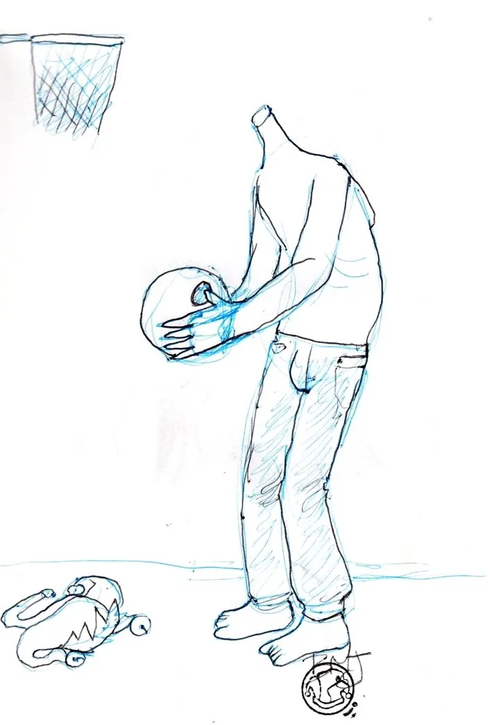 le zoli dessin « Basket Head » que j'ai bilouté le 8 août 2020