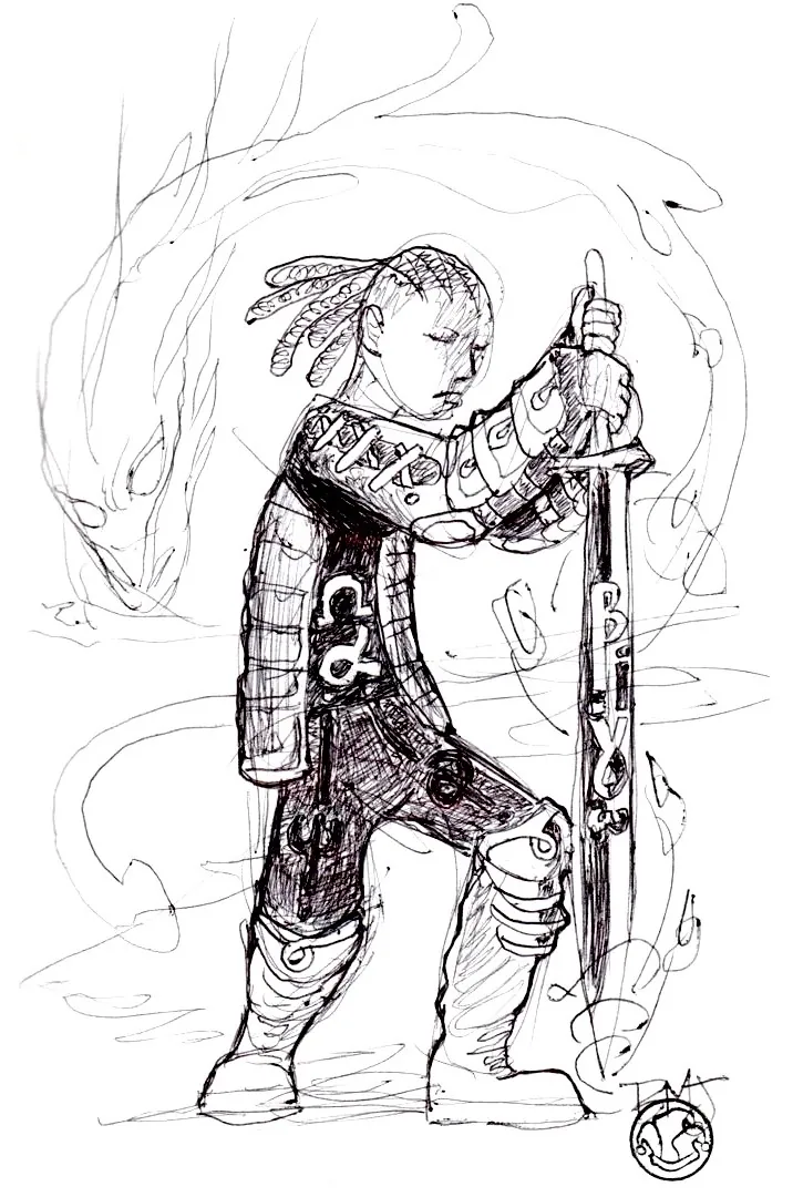 le zoli dessin « Modern Samurai » que j'ai bilouté le 10 août 2020