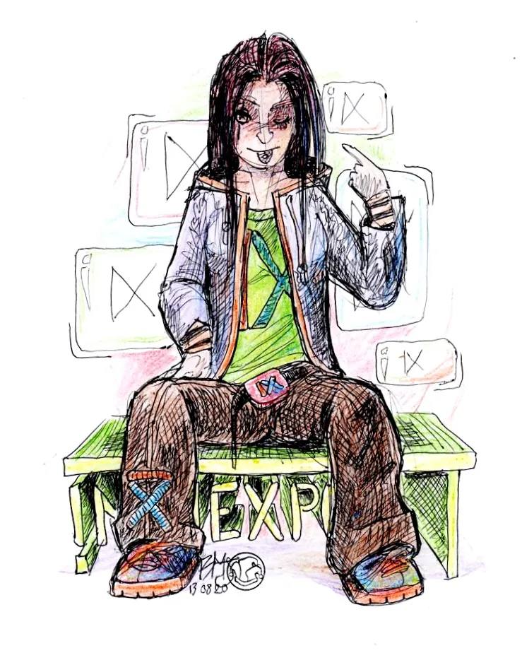 le zoli dessin « IX Girl » que j'ai bilouté le 13 août 2020