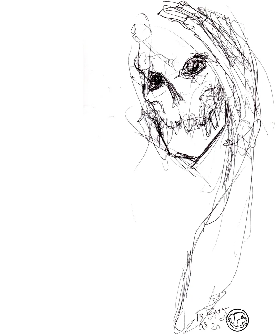 le zoli dessin « Madame la Mort » que j'ai bilouté le 13 août 2020
