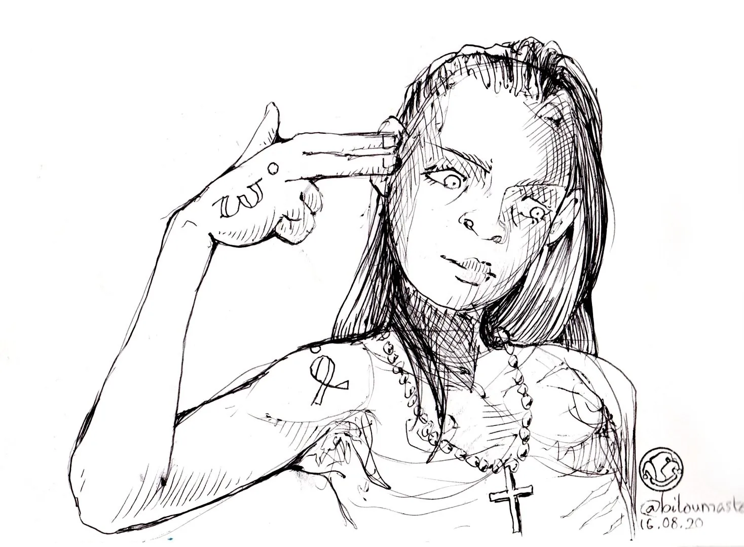 le zoli dessin « Suicide Girl » que j'ai bilouté le 16 août 2020