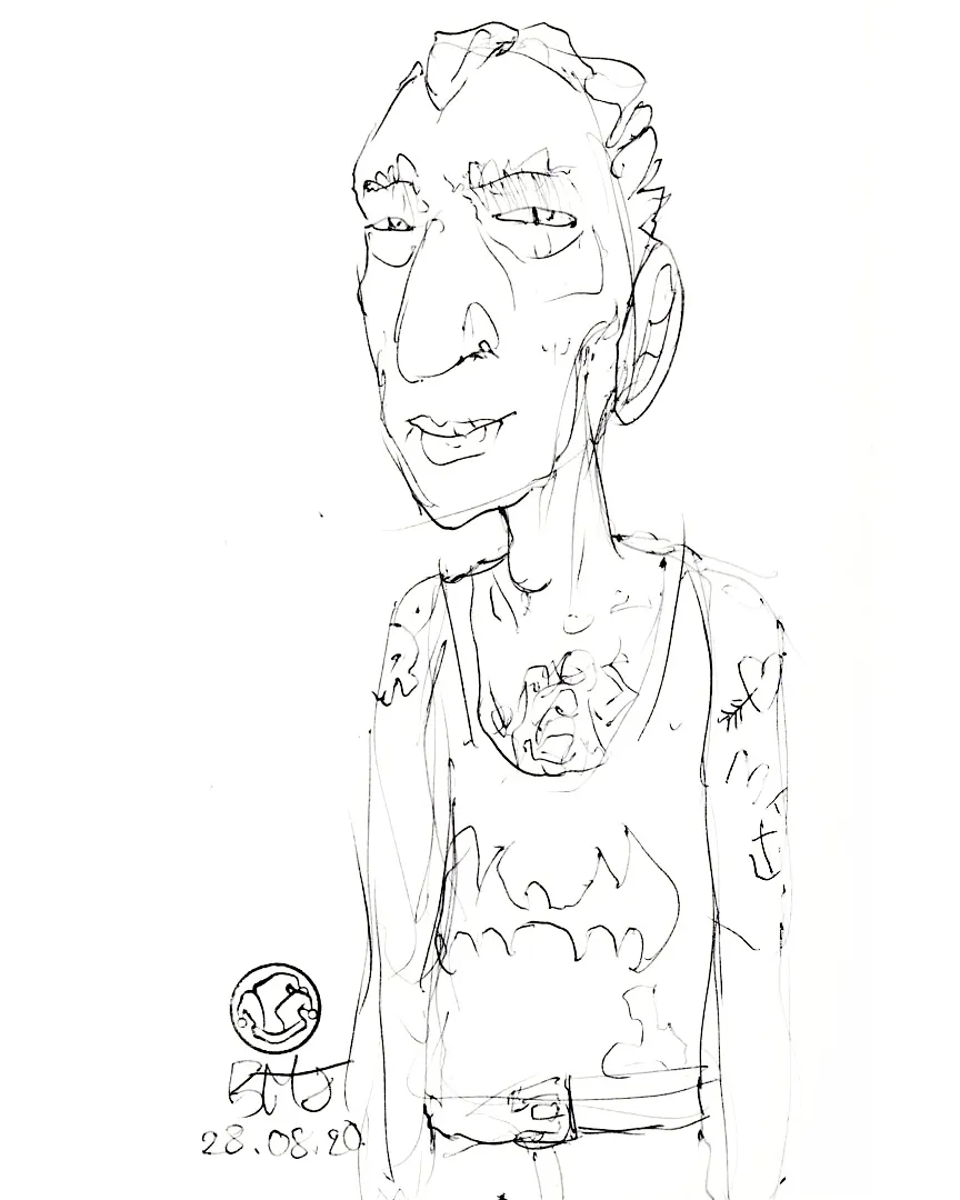 le zoli dessin « Chacal bienveillant » que j'ai bilouté le 28 août 2020