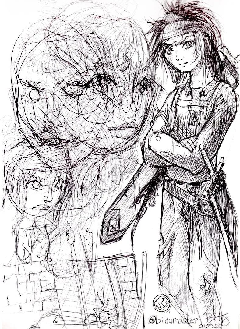 le zoli dessin « Le roux » que j'ai bilouté le 1<sup>er</sup> septembre 2020
