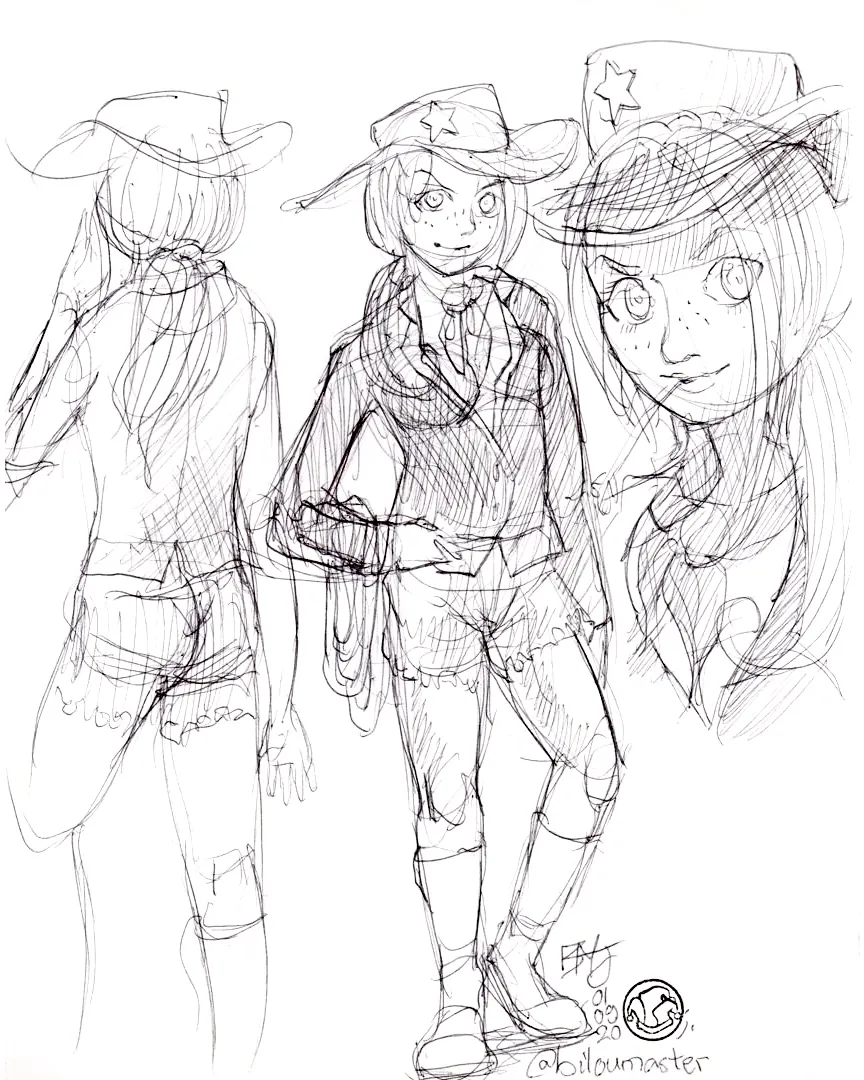 le zoli dessin « Candy Cow Girl » que j'ai bilouté le 1<sup>er</sup> septembre 2020