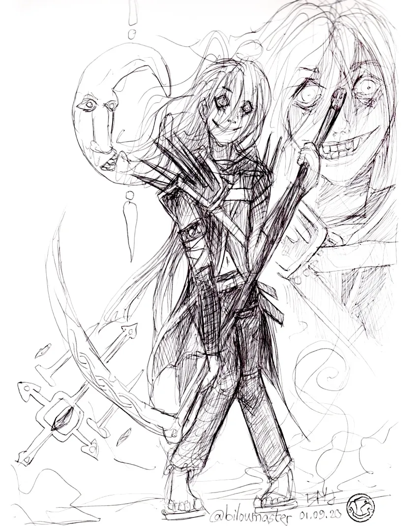 le zoli dessin « Monsieur Psycho » que j'ai bilouté le 1<sup>er</sup> septembre 2020