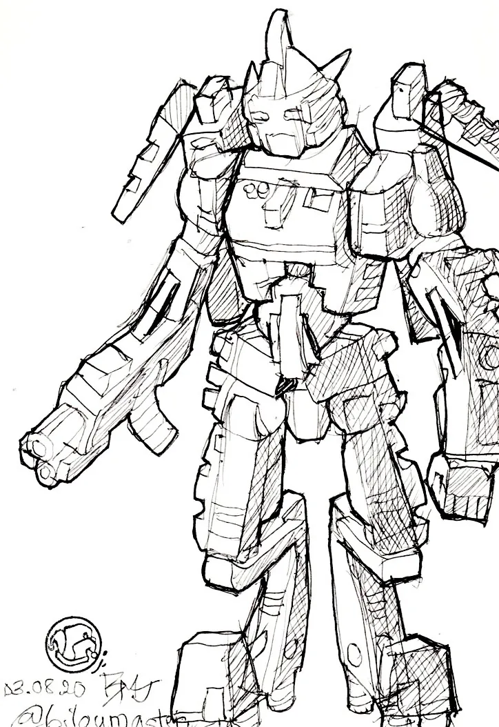 le zoli dessin « Ugly Mecha » que j'ai bilouté le 3 septembre 2020