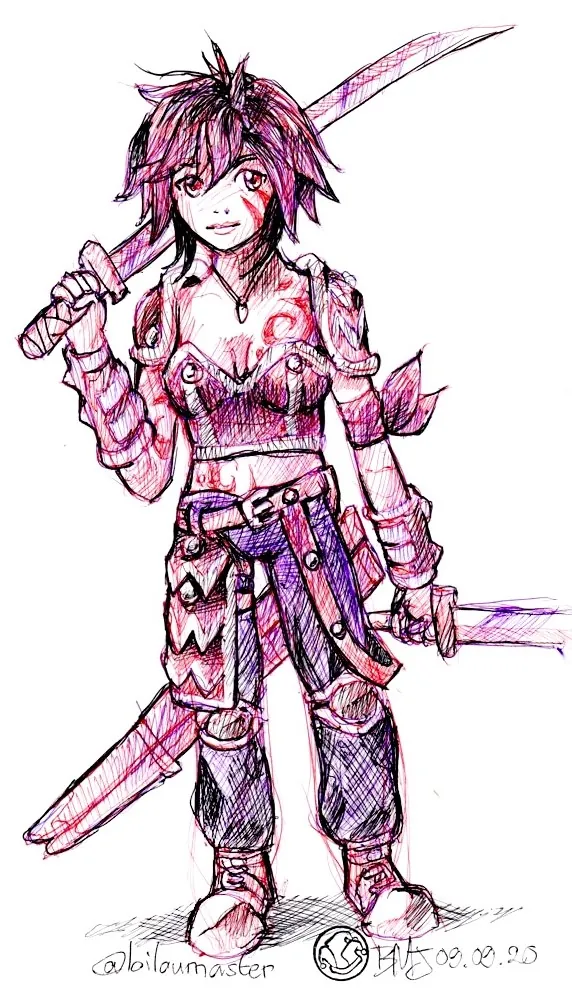 le zoli dessin « Samurai moderne » que j'ai bilouté le 9 septembre 2020