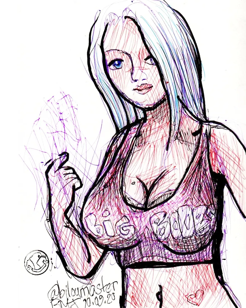 le zoli dessin « Big Boobs » que j'ai bilouté le 10 septembre 2020