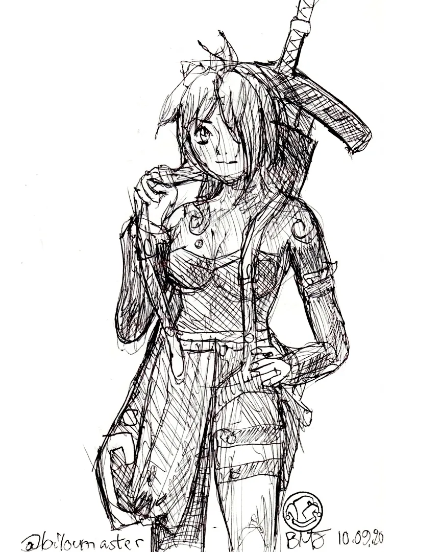 le zoli dessin « Chara design random » que j'ai bilouté le 10 septembre 2020