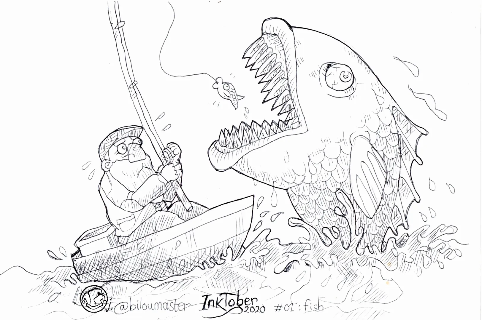 le zoli dessin « Poisson » que j'ai bilouté le 1<sup>er</sup> octobre 2020