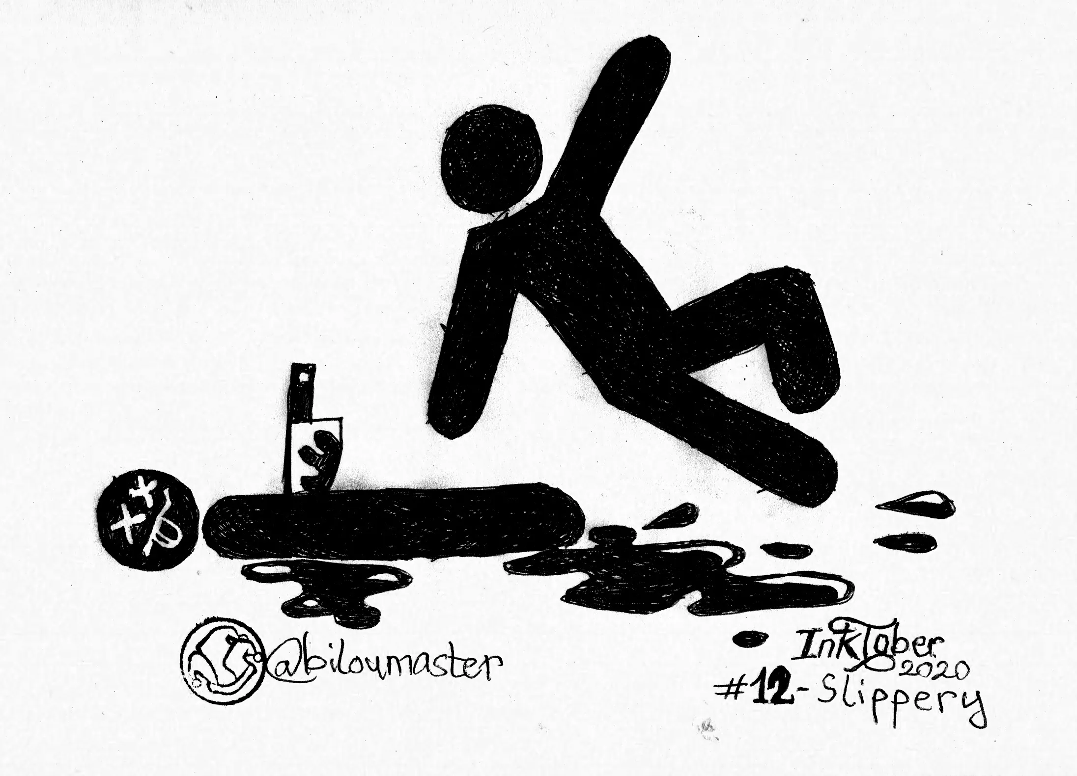 le zoli dessin « Glissant » que j'ai bilouté le 12 octobre 2020