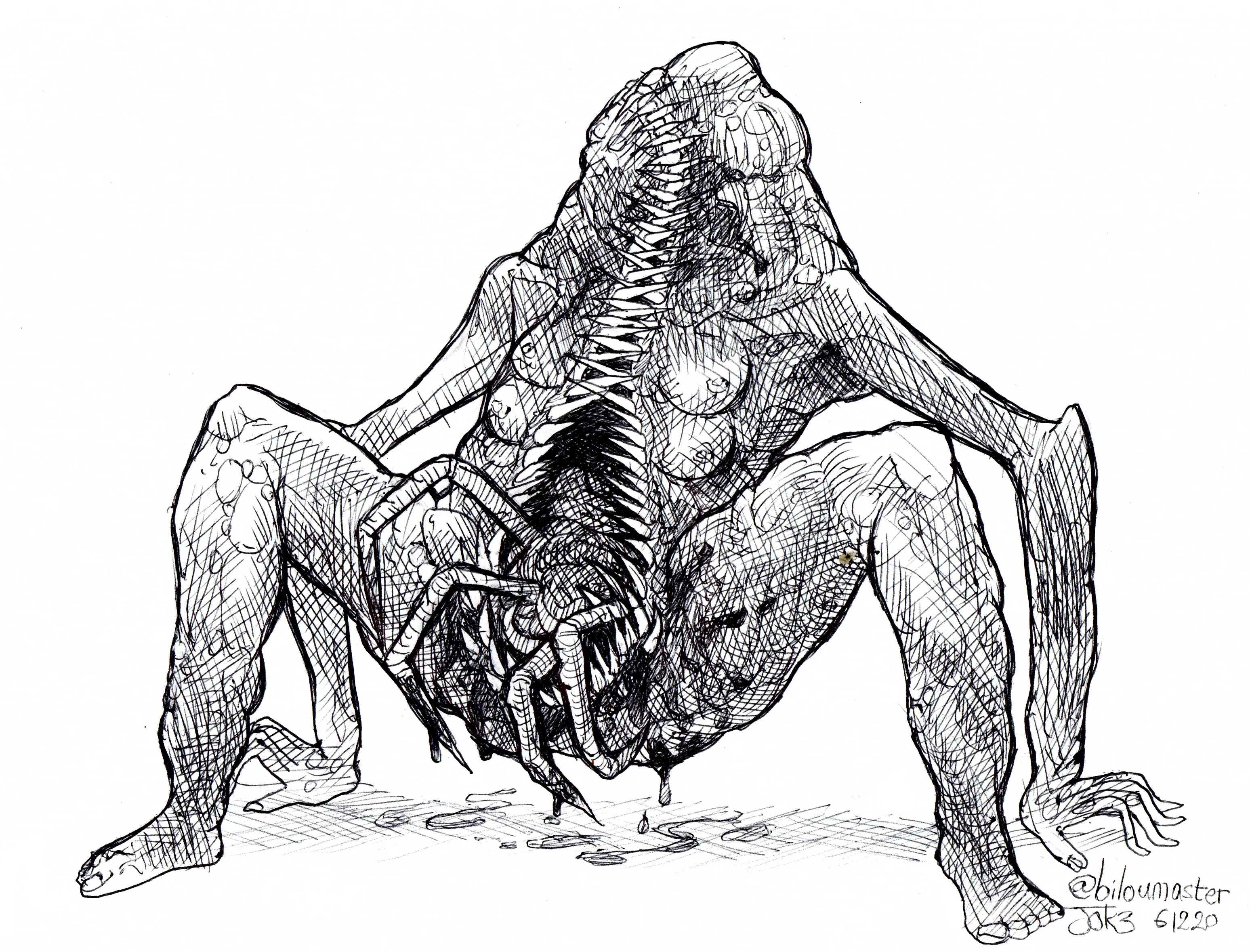 le zoli dessin « Monstre Braguette » que j'ai bilouté le 6 décembre 2020