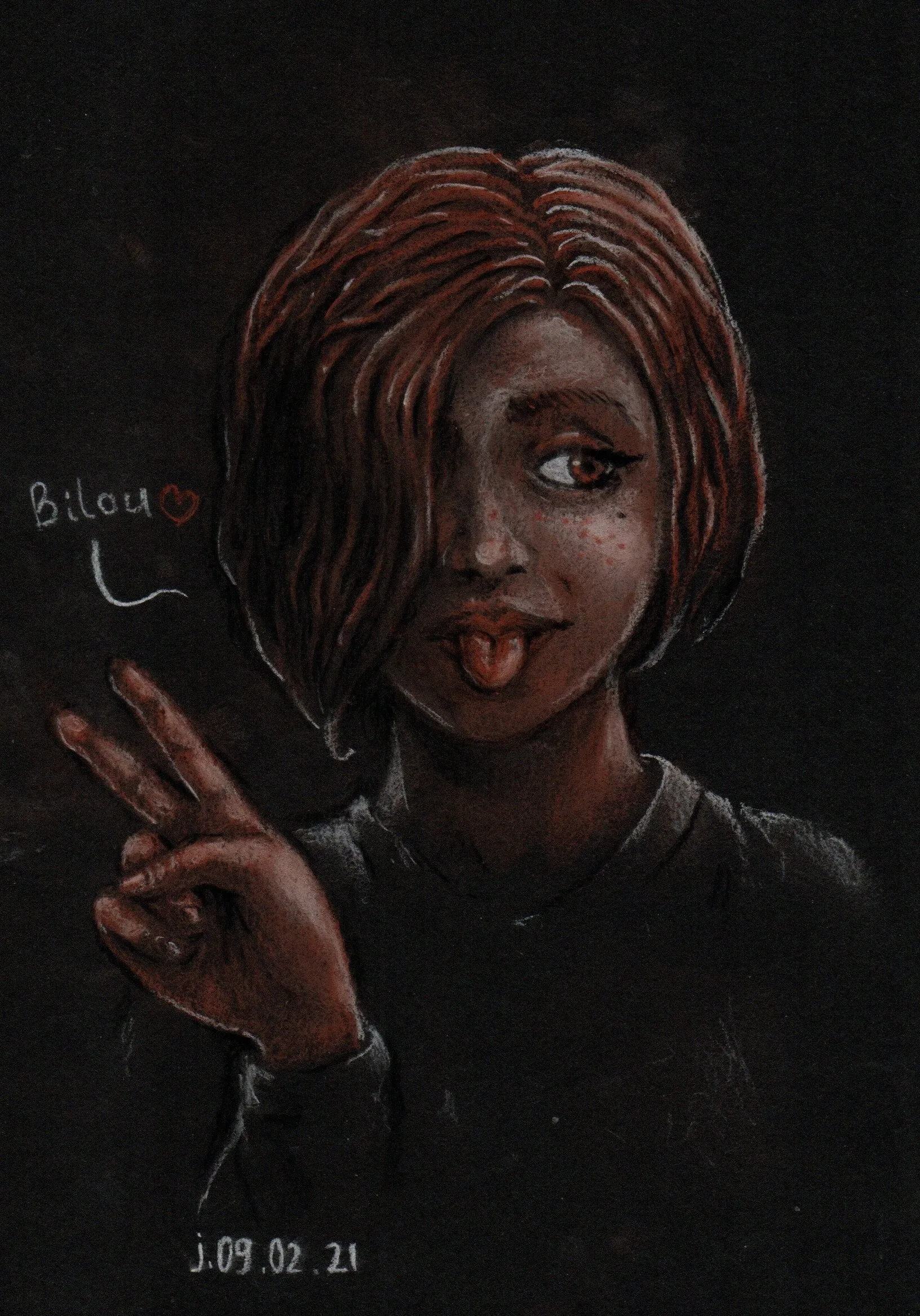le zoli dessin « Bilouteuse » que j'ai bilouté le 9 février 2021