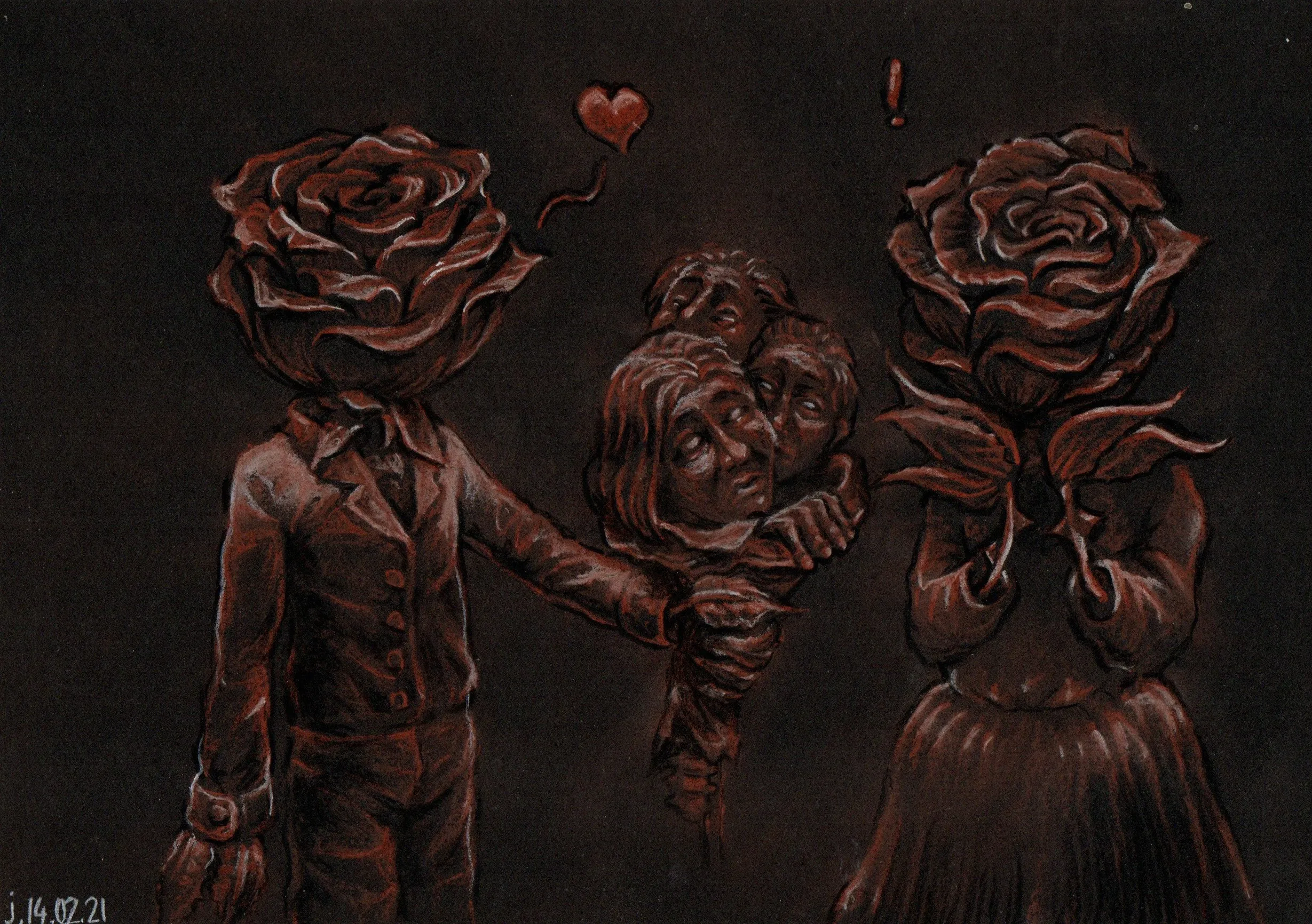 le zoli dessin « Saint Valentin » que j'ai bilouté le 14 février 2021