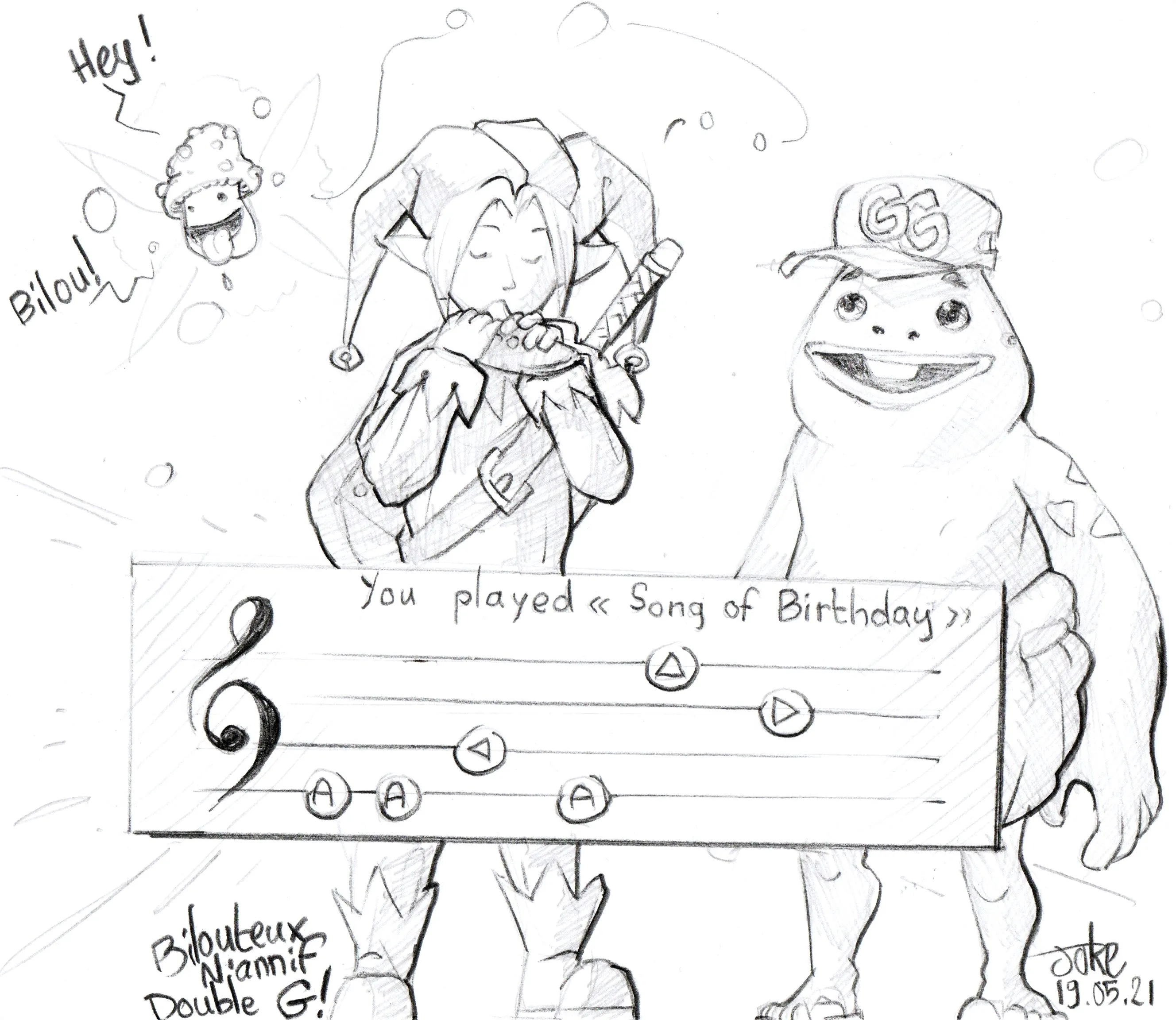 le zoli dessin « Song of Birthday » que j'ai bilouté le 19 mai 2021
