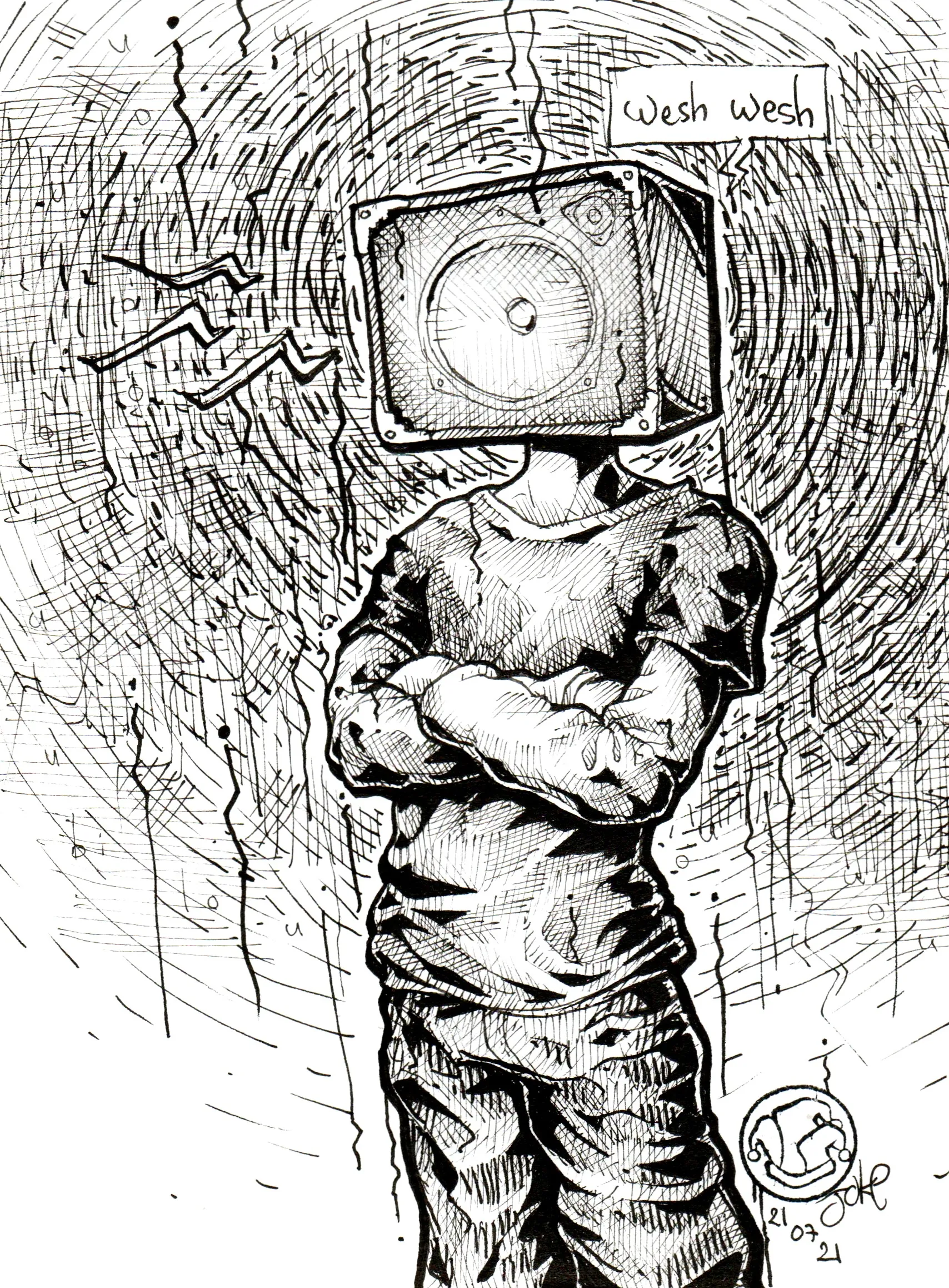 le zoli dessin « Amp Man » que j'ai bilouté le 21 juillet 2021