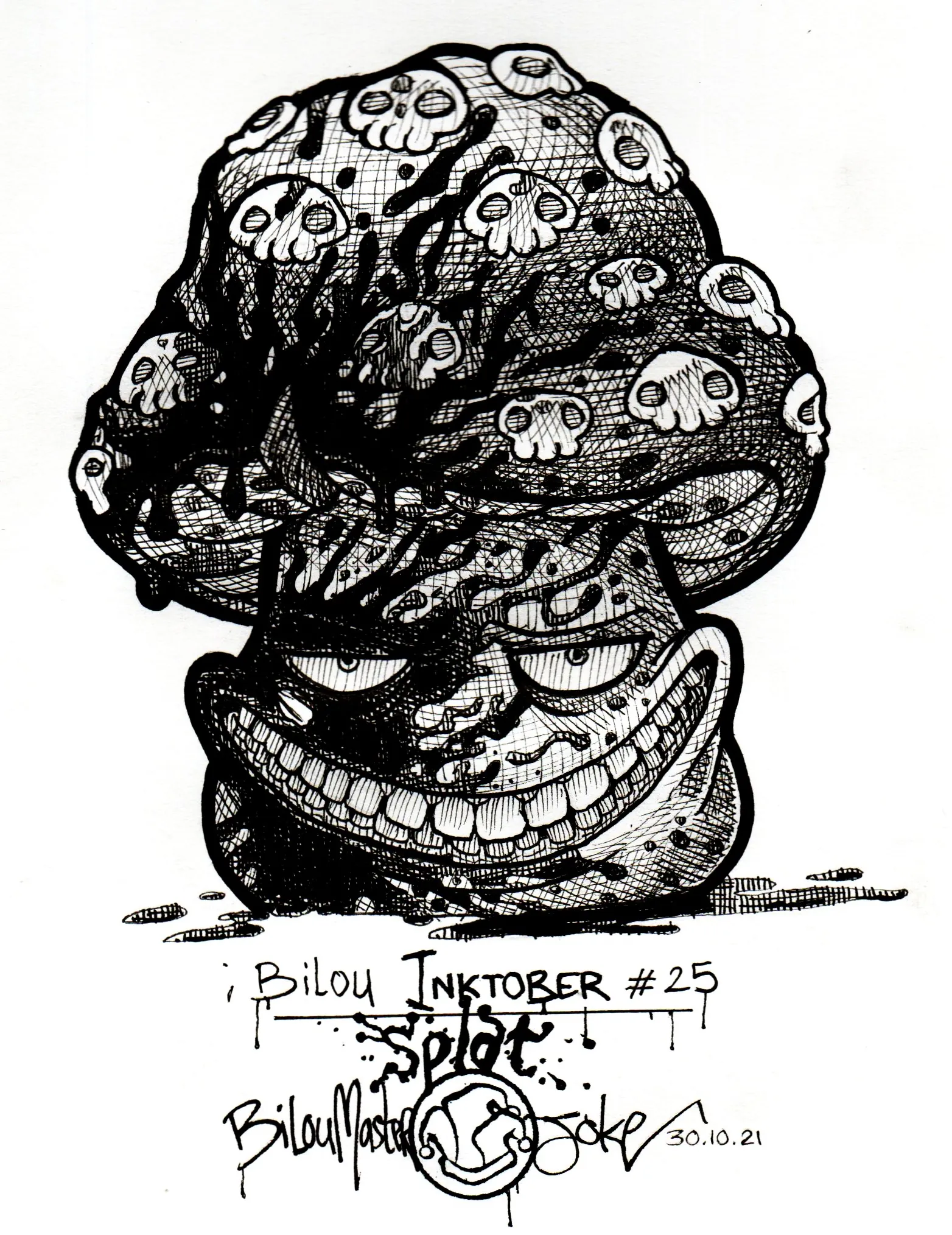 le zoli dessin « Eclaboussure » que j'ai bilouté le 30 octobre 2021