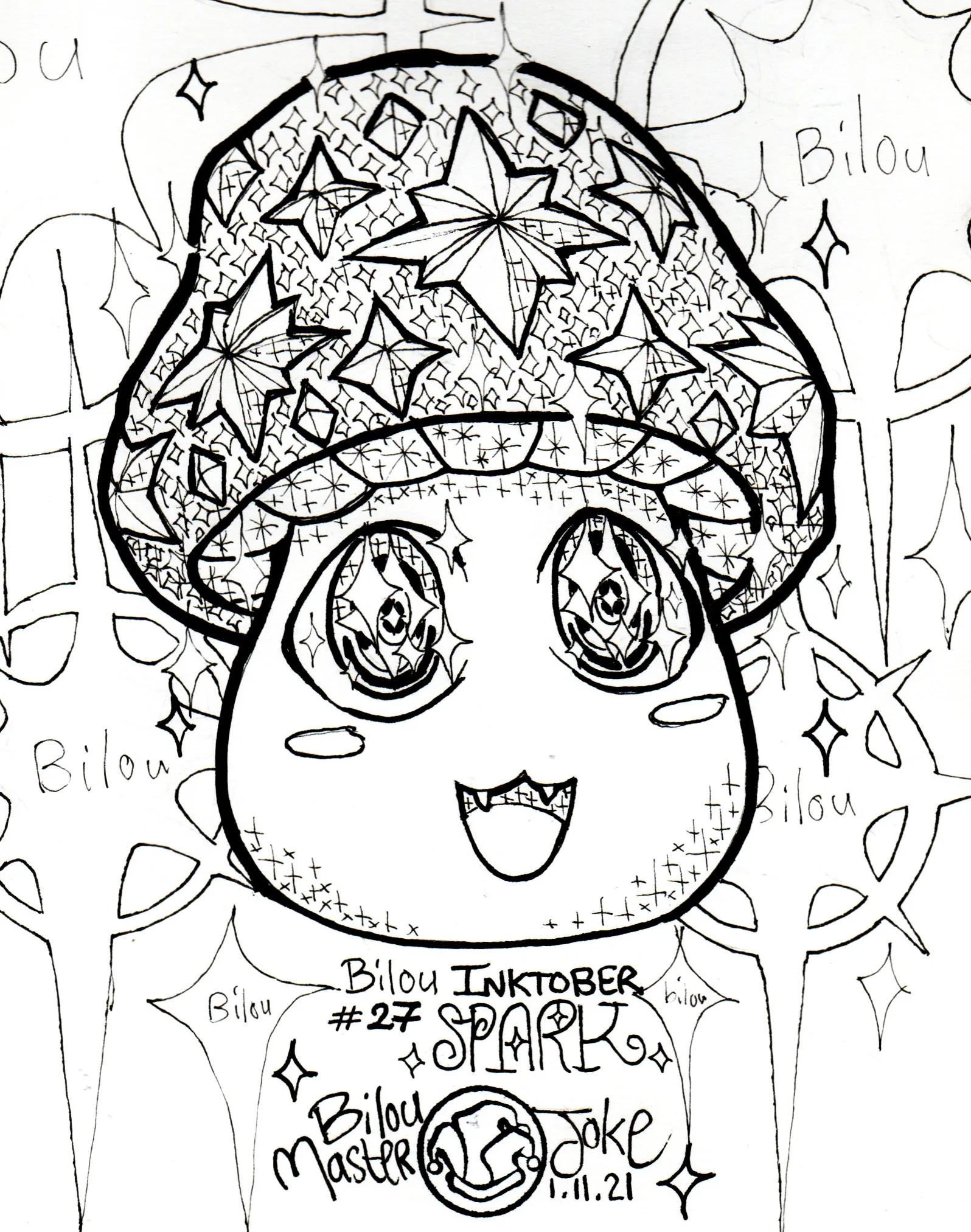 le zoli dessin « Etincelle » que j'ai bilouté le 1<sup>er</sup> novembre 2021